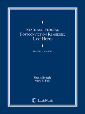 cover image of State and Federal Post-Conviction Remedies